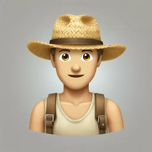 straw hat emoji