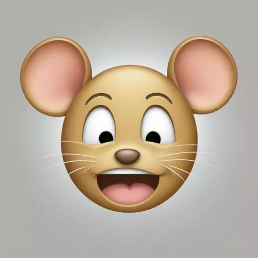 mouse emoji crying face emoji