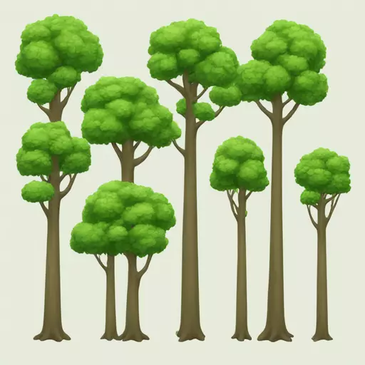 Six Tall Trees  emoji