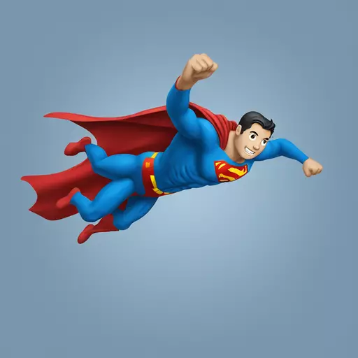 flying superman emoji emoji