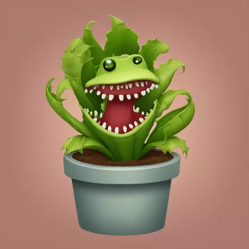 Venus flytrap emoji