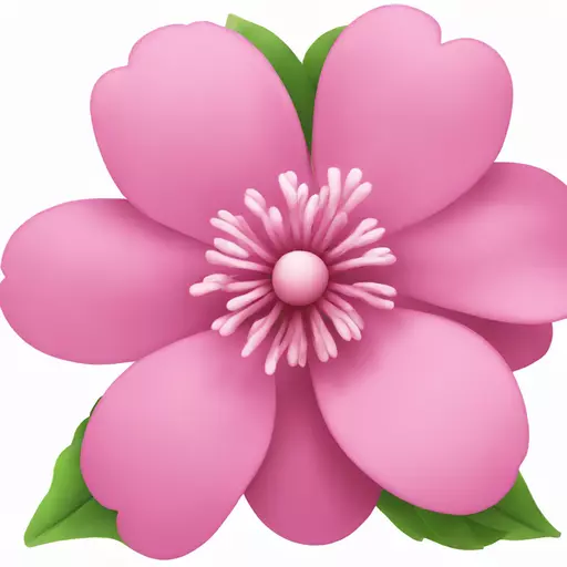 pink flower emoji