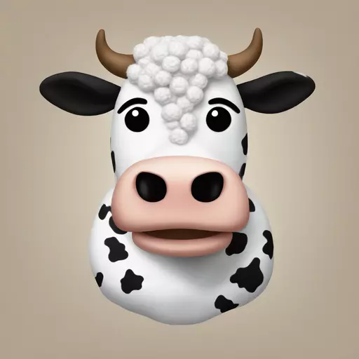 cow crochet emoji