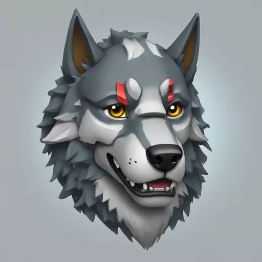 mecha wolf emoji