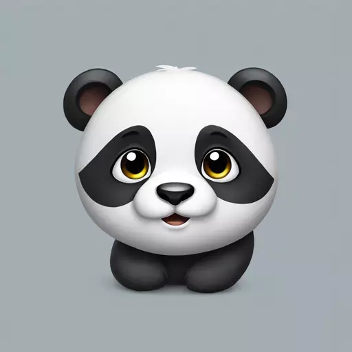 Cute panda emoji