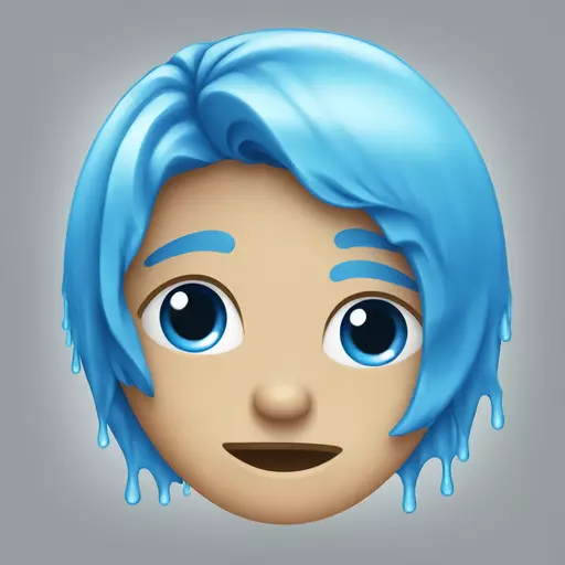 tears, color blue emoji
