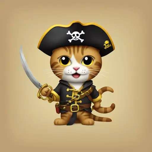 cat pirate emoji