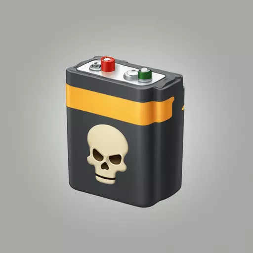 dead battery emoji
