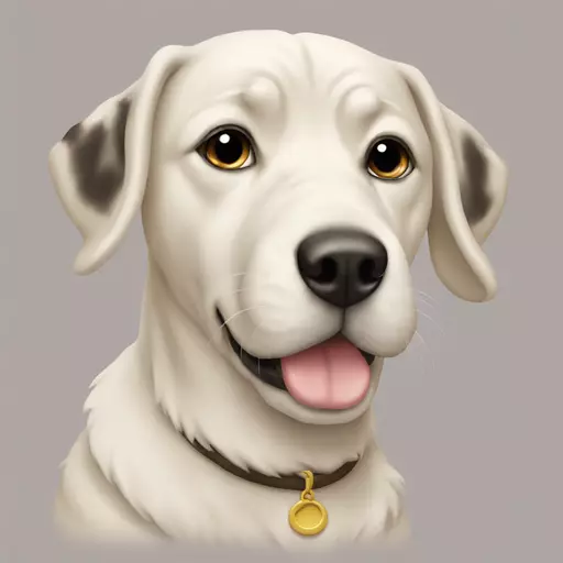 生成一个开心的斗牛犬 emoji