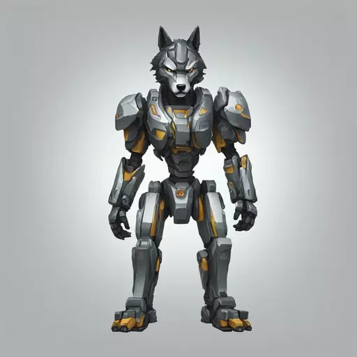 mecha wolf emoji