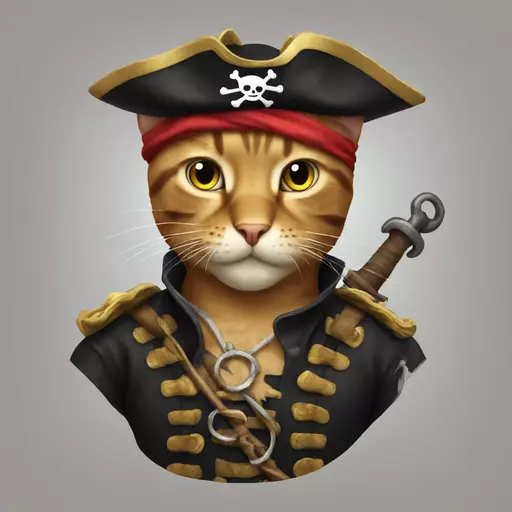 cat pirate emoji