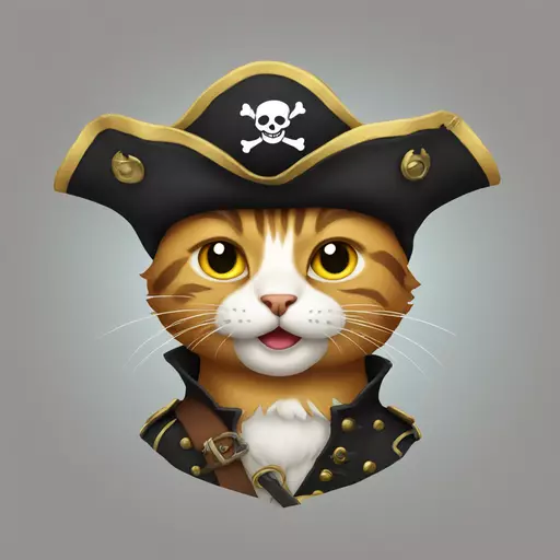 cat pirate emoji