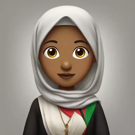 girl in Palestinian dress  emoji