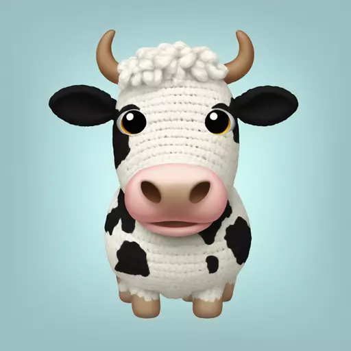 cow crochet emoji
