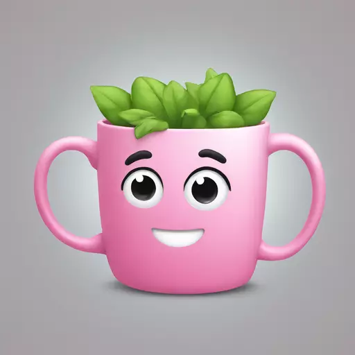 cute pink mug  emoji
