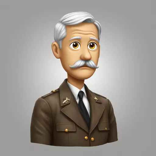 a disgusting racist piece of shit who votes for the national rally resembling a real piece of shit with a hitler mustache and a racist scarf and who has hair like donald trump emoji