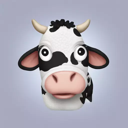 cow crochet emoji