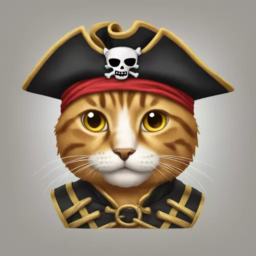 cat pirate emoji