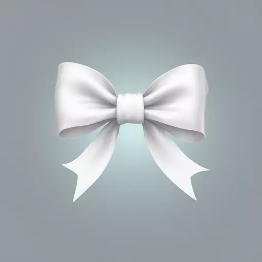 white bow emoji
