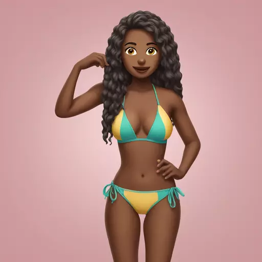 bikini girl emoji
