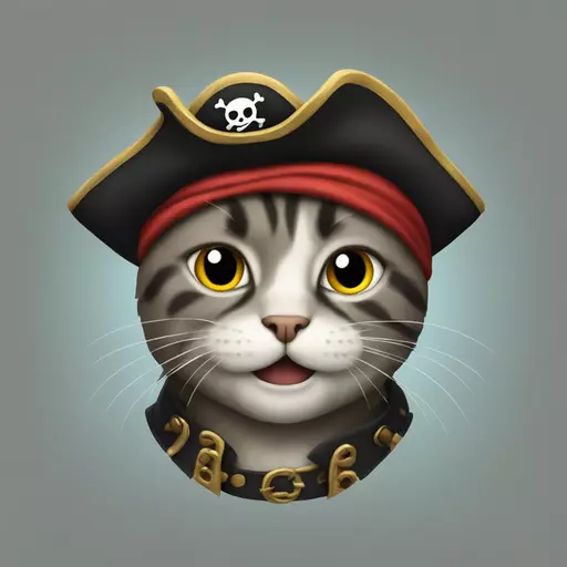 cat pirate emoji
