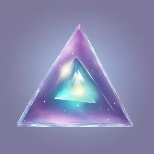 Crystal Ball containy a dreamy triangle that has an infinity on it emoji