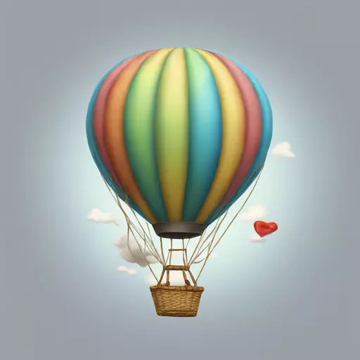 hot air balloon emoji