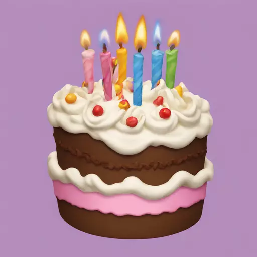 birthday cake emoji