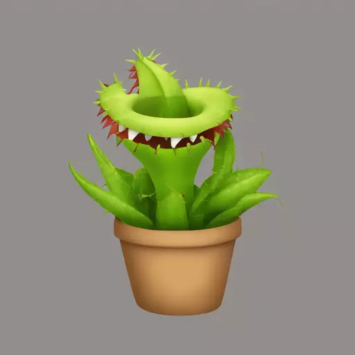 Venus flytrap emoji