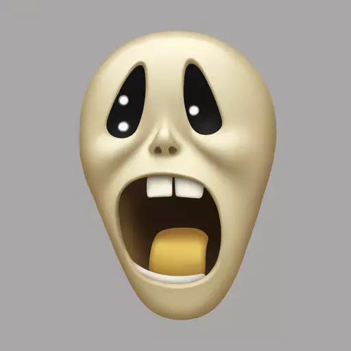 The Scream emoji