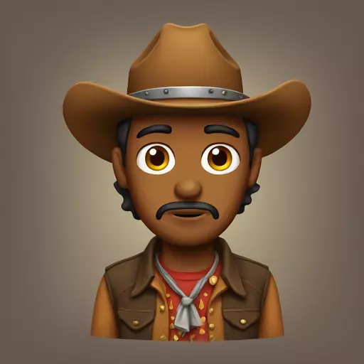 Sad cowboy emoji