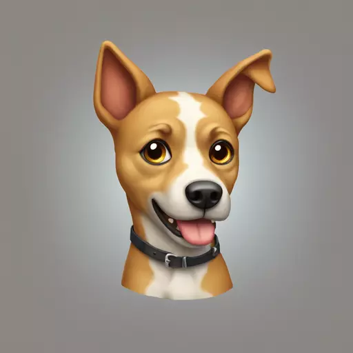 Cute mongrel emoji