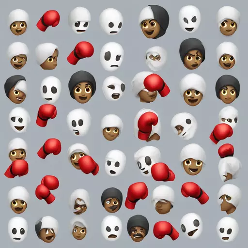 pierrot boxing emoji