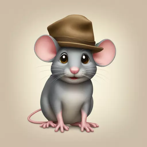 mouse with hat emoji
