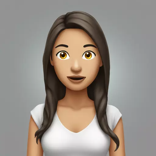 Brunette woman giving blowjob emoji