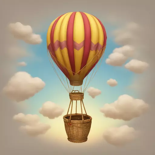 hot air balloon emoji
