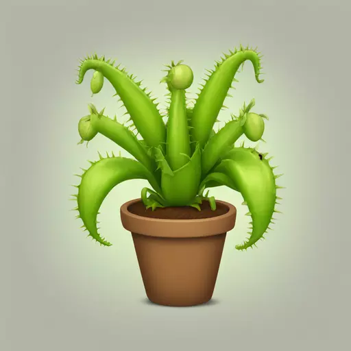 Venus flytrap emoji