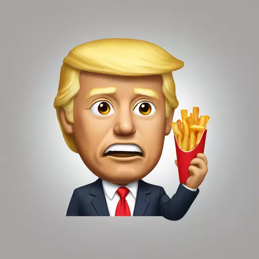 trump who eats poutine emoji