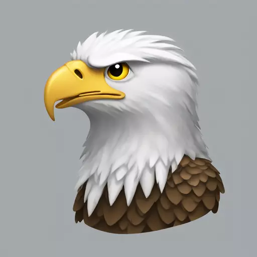 An Eagle emoji