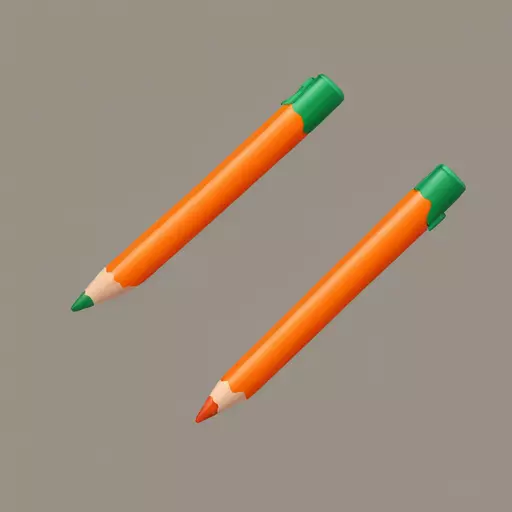 crayola pensil orange color emoji