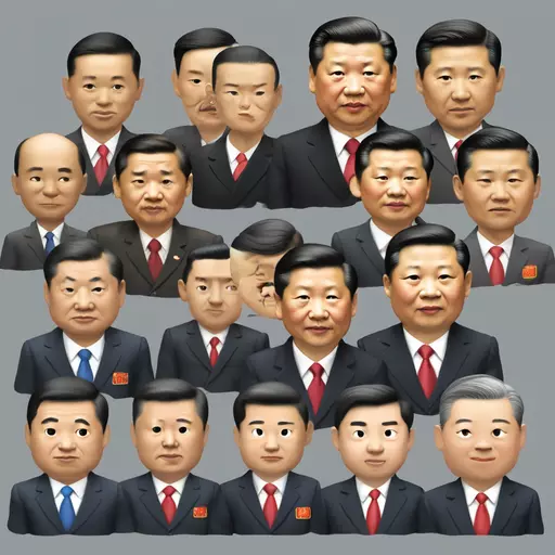President Xi Jinping    微笑、讲话、挥手、西装形象以及“Emperor Xi Jinping（***皇帝） emoji