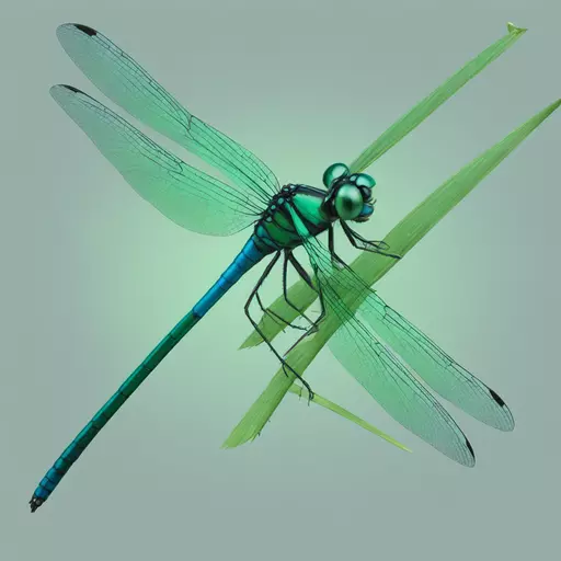 Banded Demoiselle dragonfly emoji