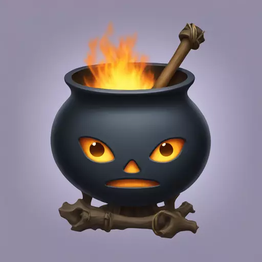 witch cauldron emoji