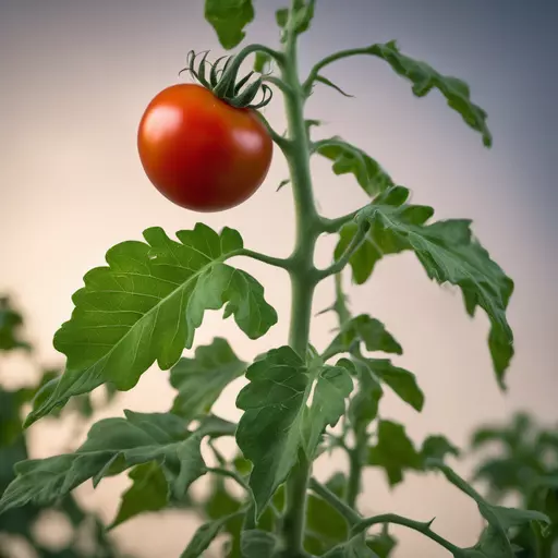  Authentic photograph of exactly one single tomato plant with green leaves and ripening tomatoes, growing in a garden. Shot in soft evening light with the background in deep shadow, creating a natural dark setting. Realistic details, slightly dusty leaves, natural variation in color, sharp focus on the tomatoes, shallow depth of field, high resolution, professional photography style, no text, no labels. --ar 4:5 emoji