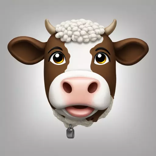 cow crochet emoji