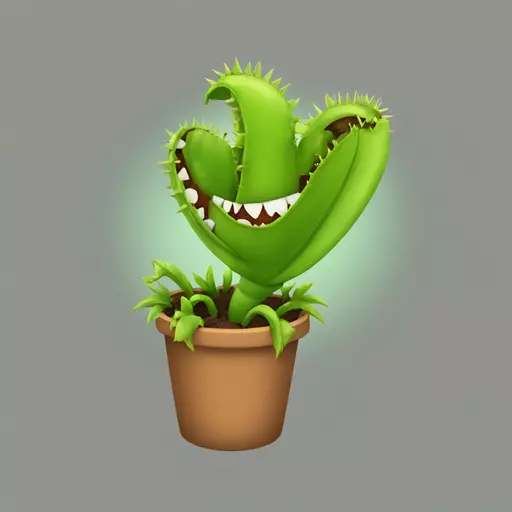 Venus flytrap emoji