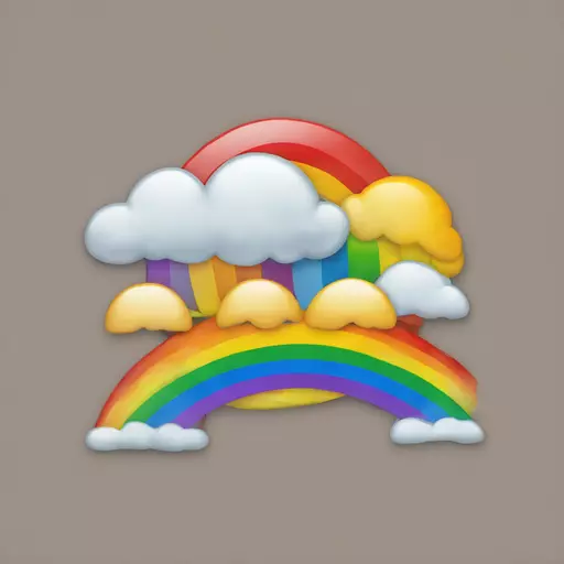 Verifiziert Haken Regenbogen emoji