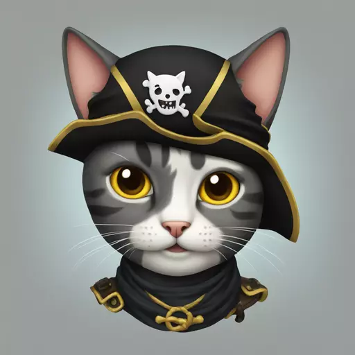 cat pirate emoji