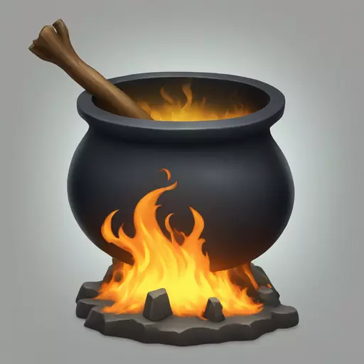 witch cauldron emoji