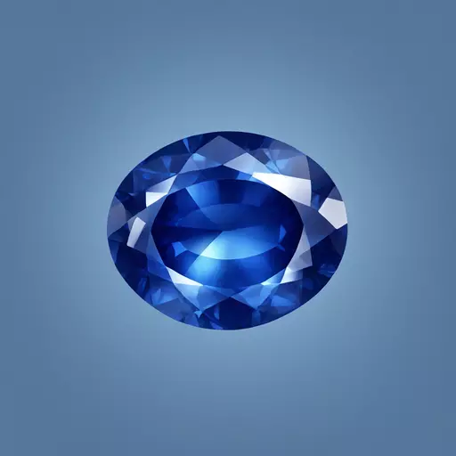 sapphire oval gem emoji